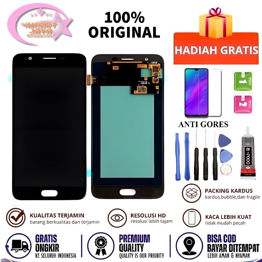 [ORIGINAL] LCD SAMSUNG J7 DUO 2018 / J720 ORG - LCD FULLSET