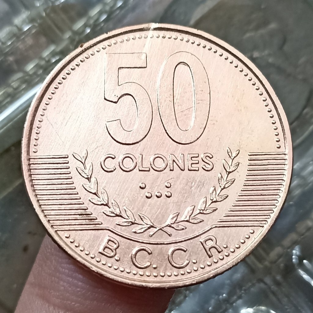 Koin Kuno Costa Rica 50 Colones