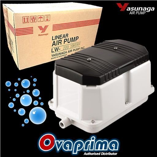 Yasunaga LW-200 Pompa Udara High Performance Pump Aquarium/Kolam/Limbah Yasunaga LW200