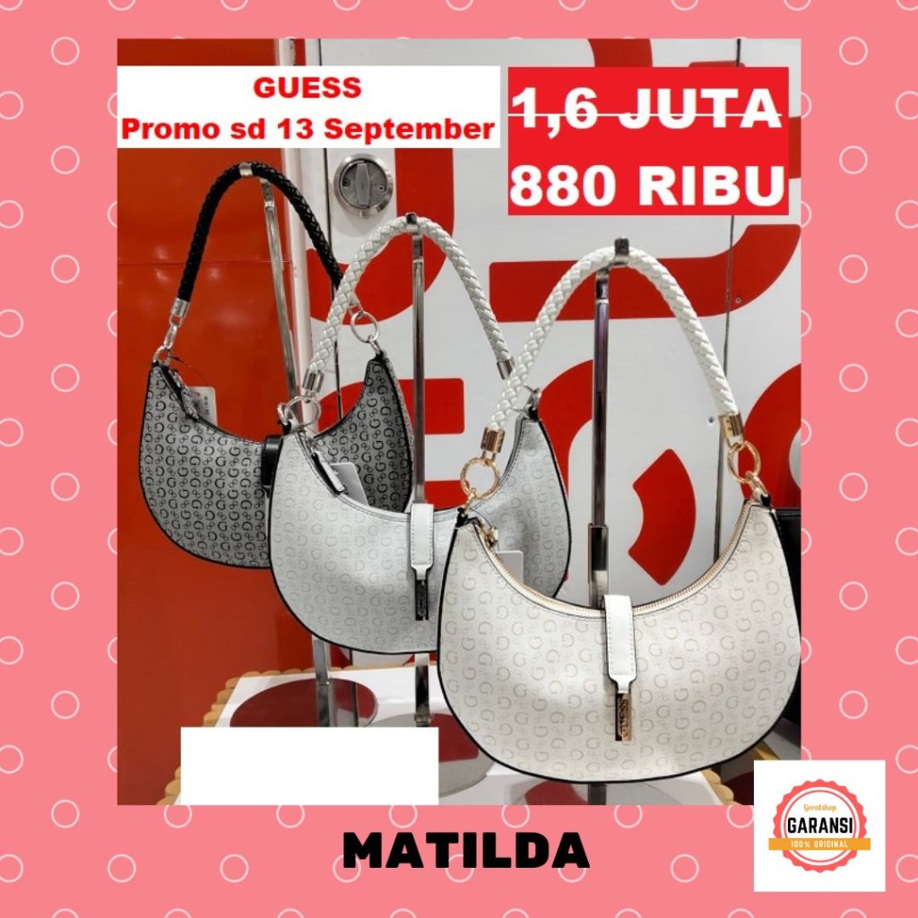 Tas Guess wanita seri GIULLY TOP ZIP shoulder bag 100% original