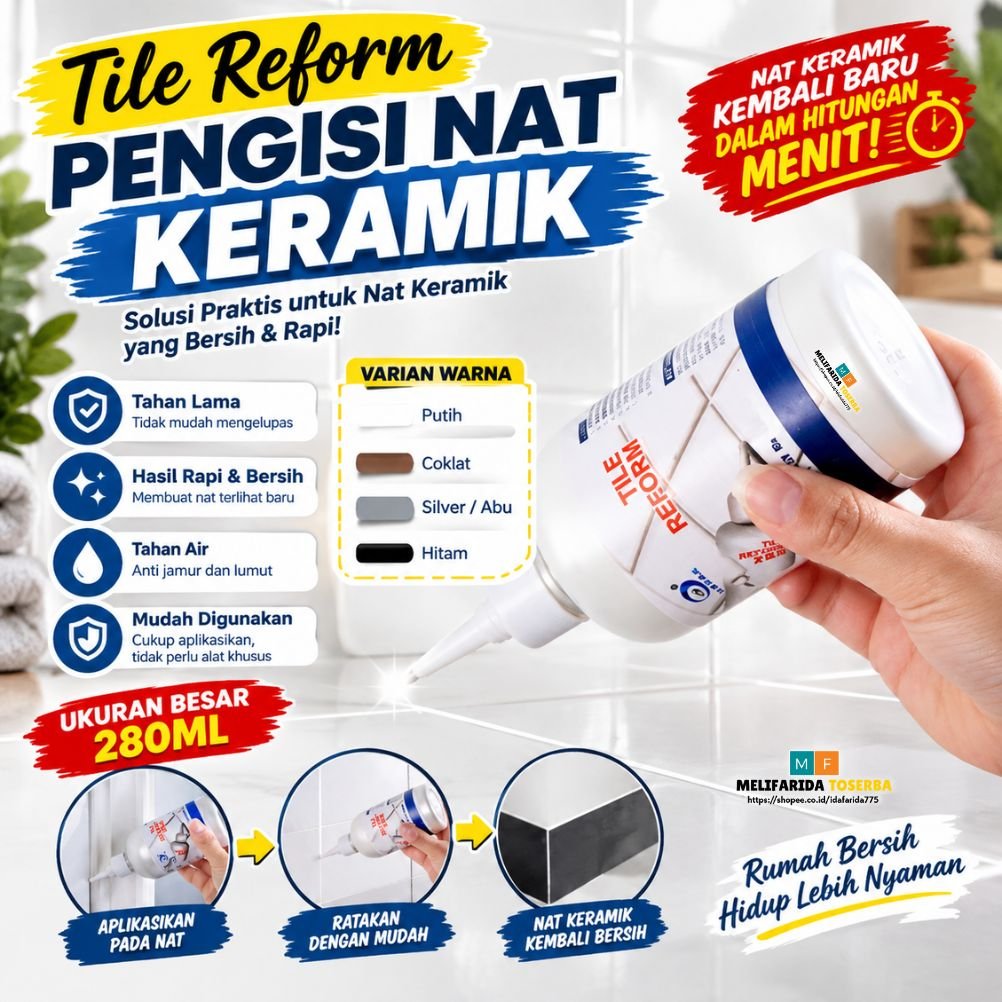 TILE REFORM ORIGINAL Pengisi Celah Nat Keramik - Tile Reform Coating Waterproof & Anti-Fungus