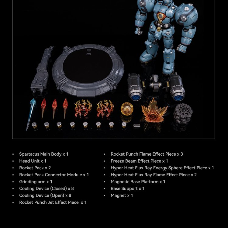 HEATBOYS HB0083 MechaHeat Stellar Expansion Spartacus Robosen SBG1 Flagship Soundwave Auto-Convertin