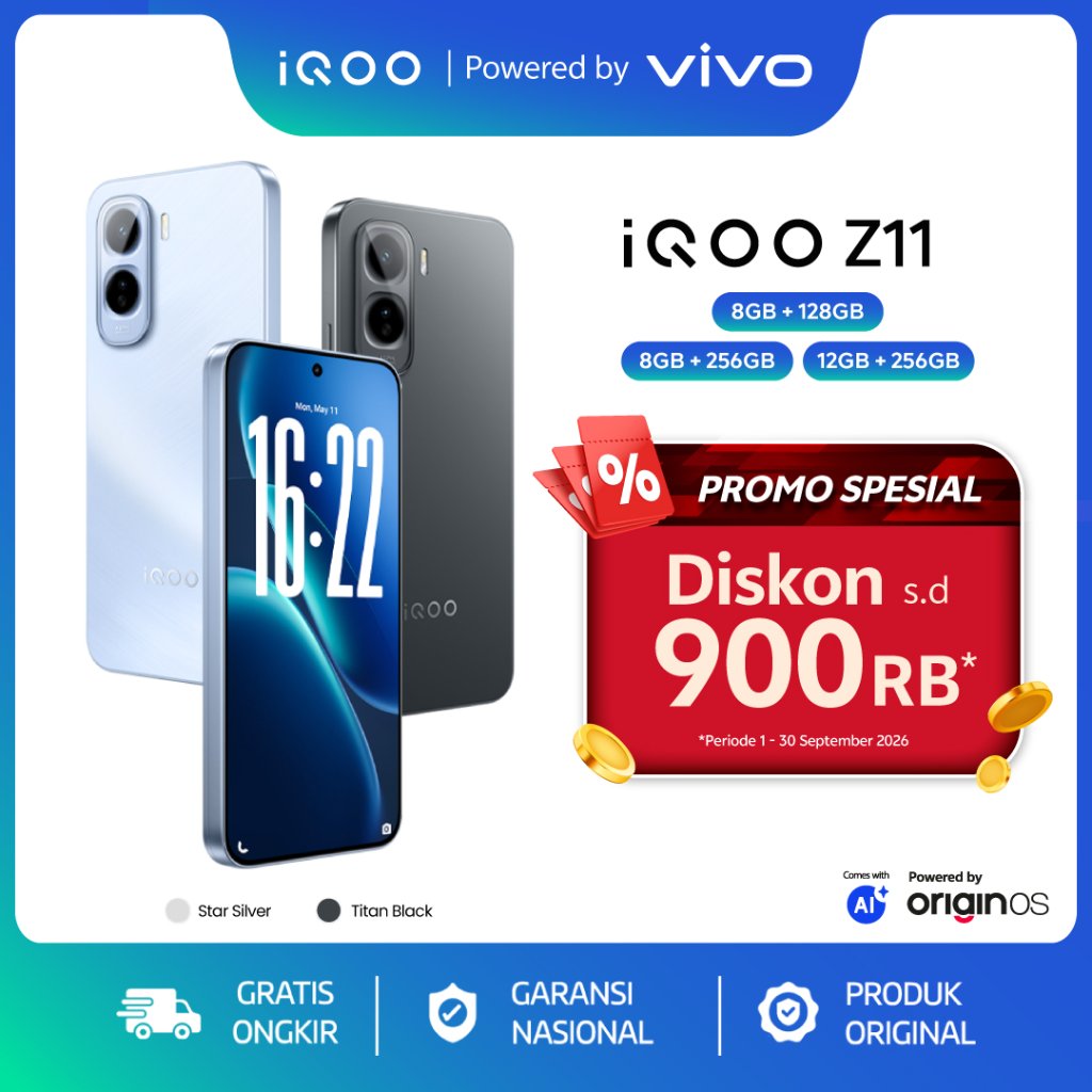 [NEW LAUNCH] iQOO Z11, 9020mAh Biggest Battery, 90W FlashCharge, Snapdragon 7s Gen 4, 7K VC Cooling 