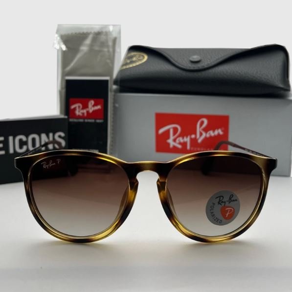 Kacamata Rayban Erika RB4171F 710/T5 Light Havana / Gradient Brown polarized Original