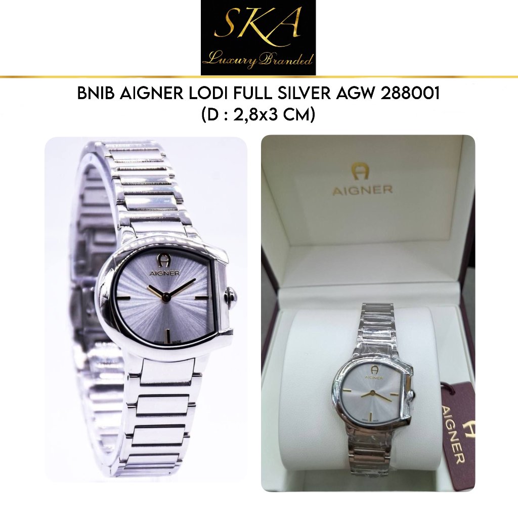 WATCH AUTHENTIC AIGNER LODI FULL SILVER AGW 288001