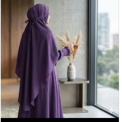Gamis set Khimar ori RH Preloved