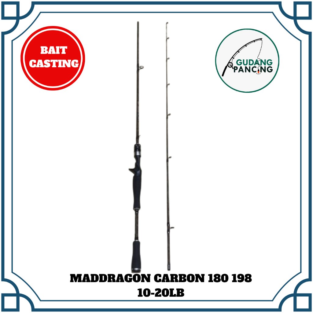 Rod / Joran Pancing BC Maddragon Carbon 602 662 10-20LB