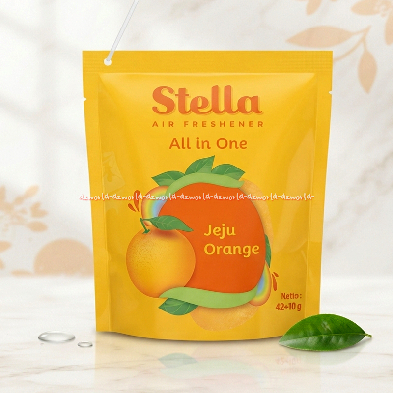 Stella Air Freshener 42gr All in One Jeju Orange Pewangi Ruangan Gantung Pengharum Mobil Ruangan Ac 