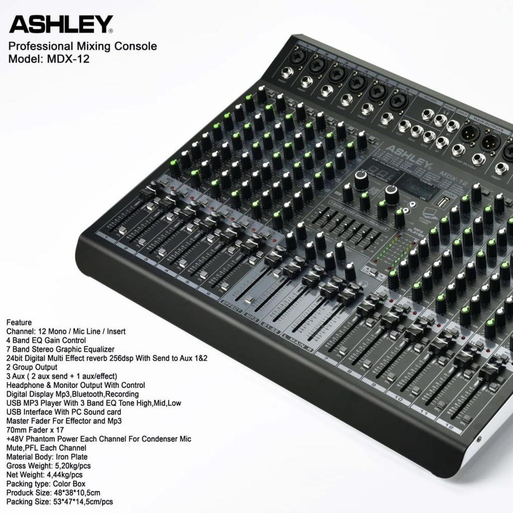 ashley mixer audio MDX12/MDX 12