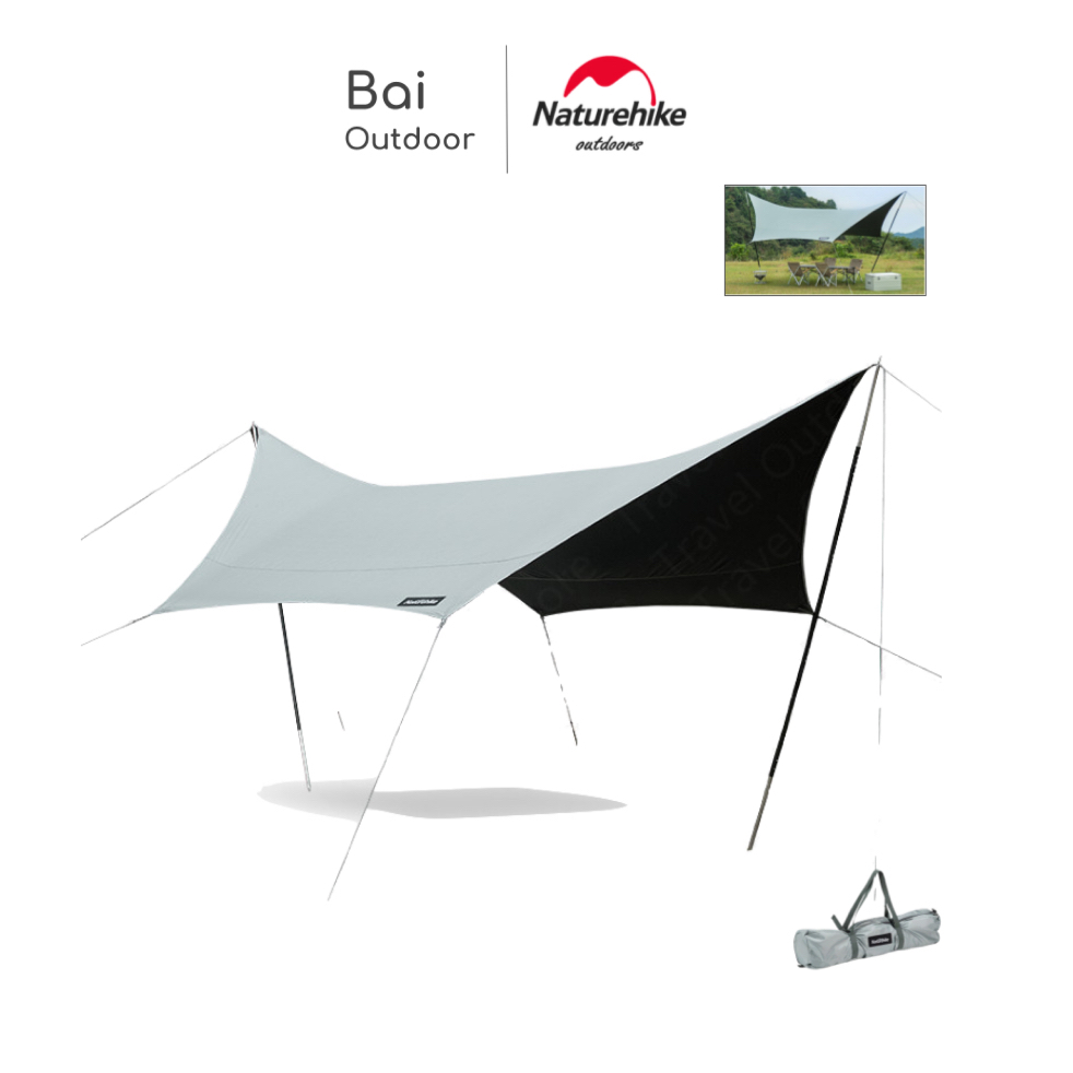 FLYSHEET HEXAGONAL VINYL NATUREHIKE NH20TM087 TENDA SHELTER CAMPING