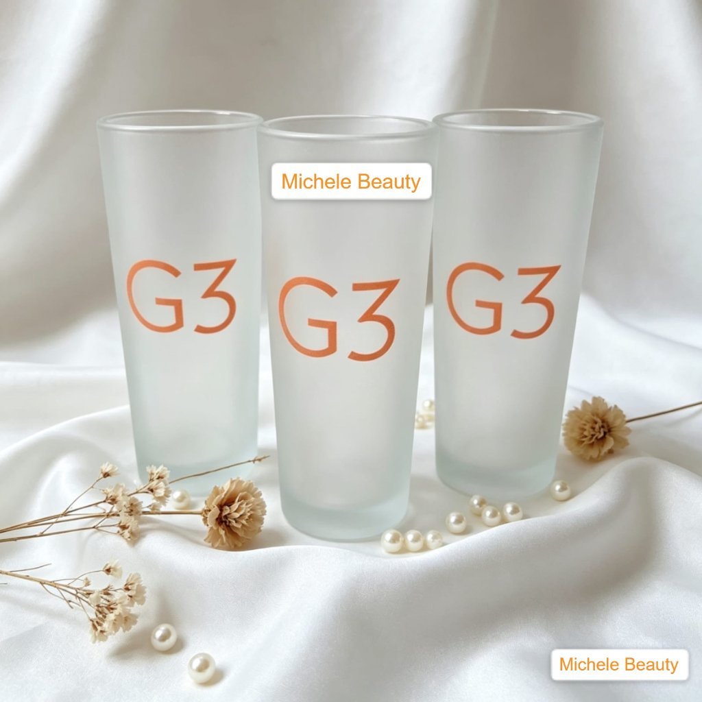 GELAS SLOKI KECIL/GELAS JUS G3/GELAS BERLOGO NS /GELAS TEBAL/GELAS CANTIK