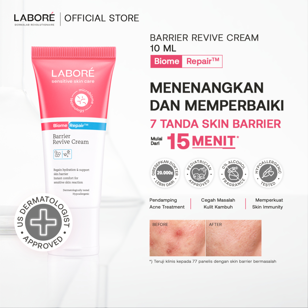 LABORE Trial Size Dermalab Revolutionaire Sensitive Skincare - Revive Cream 10ml Topicalm 10ml Physi
