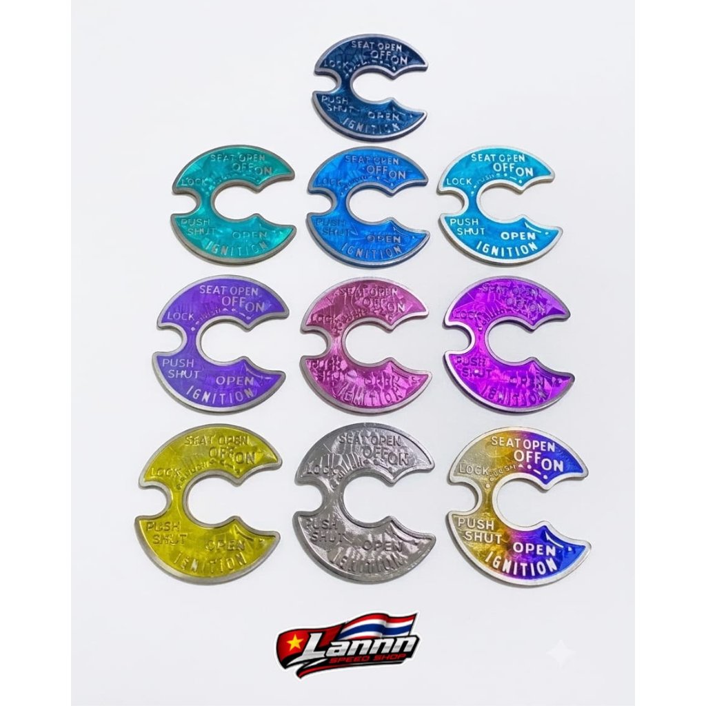 Emblem Titanium Cover Kunci Nmax Old & Aerox Old Original