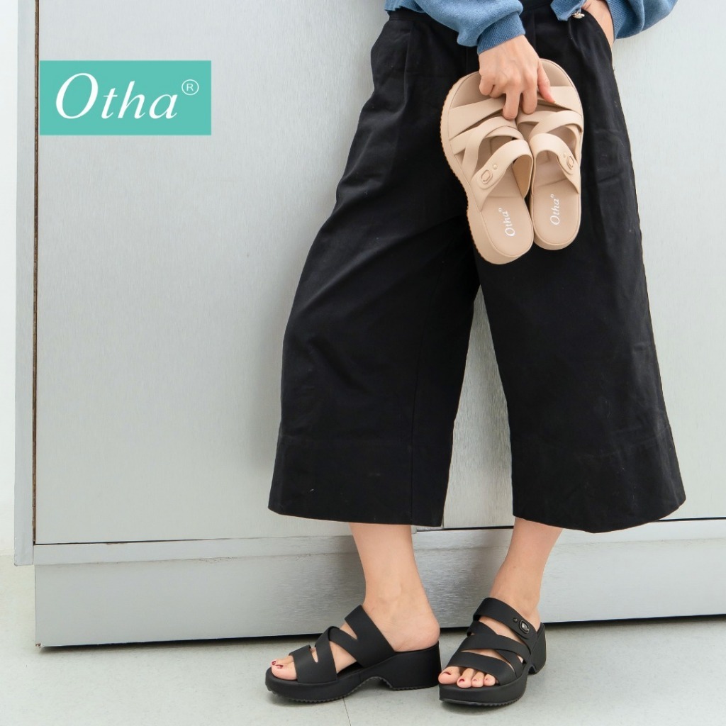 Otha Shoes - Wedges Sandal Wanita - H1306 OWK Tinggi HAK  -+ 5CM