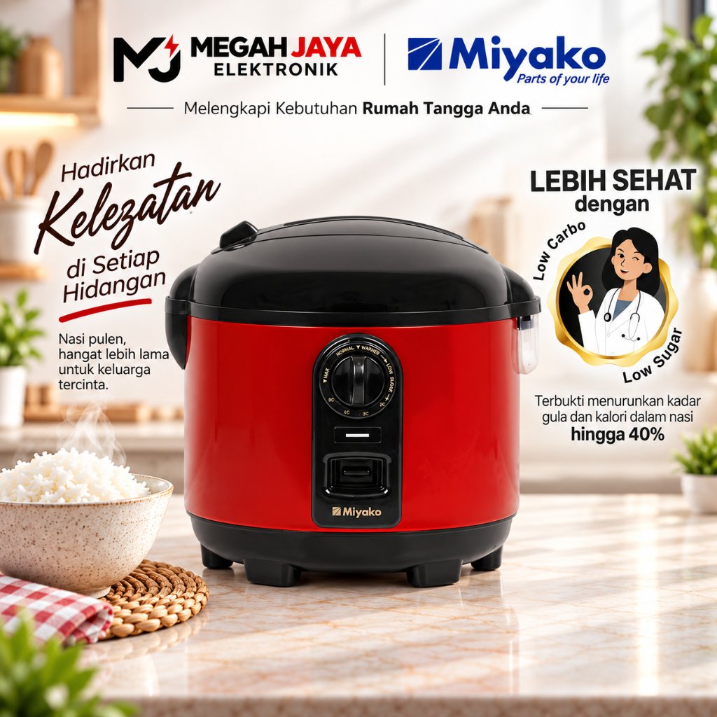 [ READY] MIYAKO RICE COOKER / MAGIC COM LOW SUGAR RENDAH GULA MCM-721 LST / MCM 721 LST / MCM721 LST