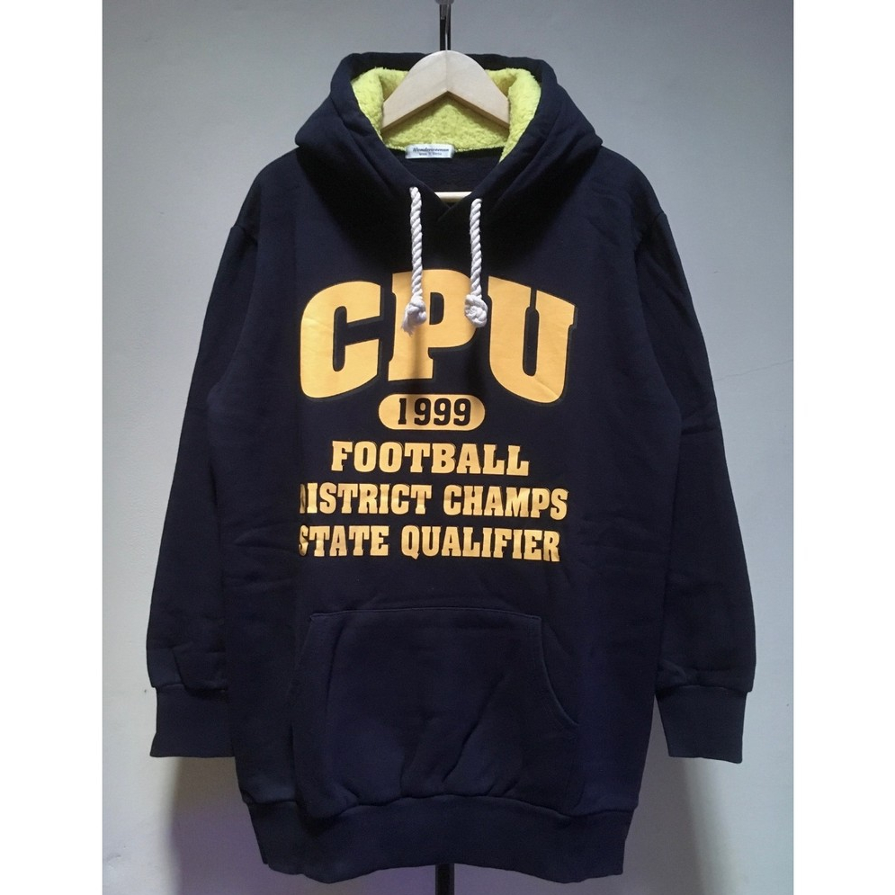 Pullover Hoodie Navy Tebal Kupluk Serpa Model Long