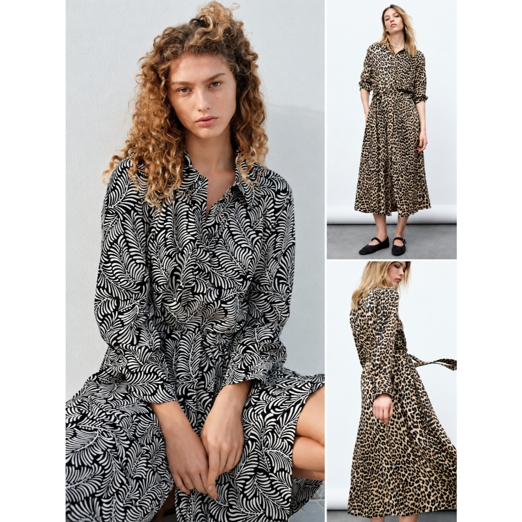 Maxi Dress Lengan Panjang Baju Lebaran Hijabers Bahan Viscose Adem | Long-Sleeved Viscose Dress - HM