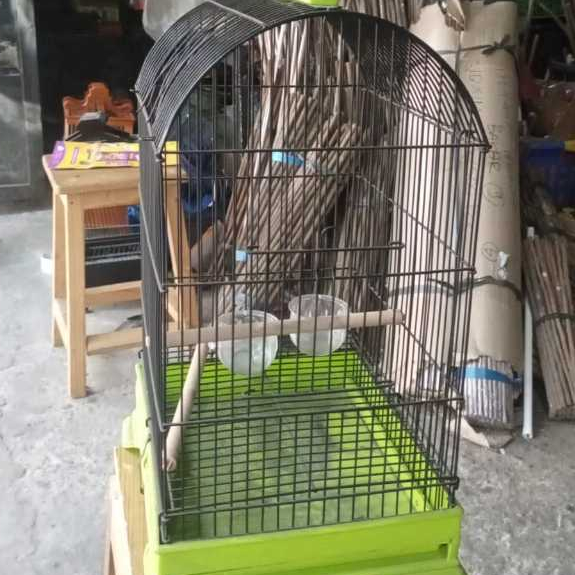 SANGKAR BURUNG KOTAK BESI GANTUNG COCOK UNTUK BURUNG KECIL