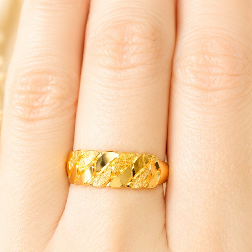Cincin Dewasa Emas Muda Rantai Pasir  berat 1 gram