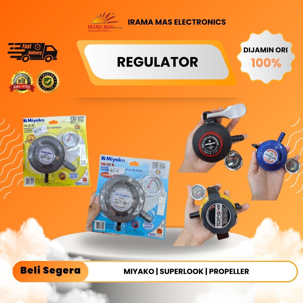 REGULATOR MIYAKO,SUPERLOCK,TOPGAS,PROPELLER