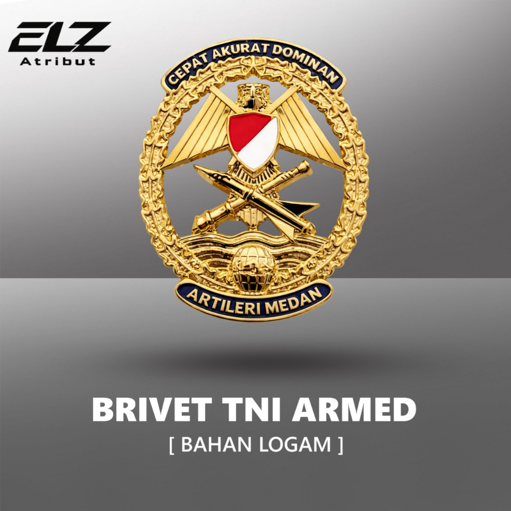 PIN BREVET TNI ARMED BAHAN LOGAM BERKUALITAS