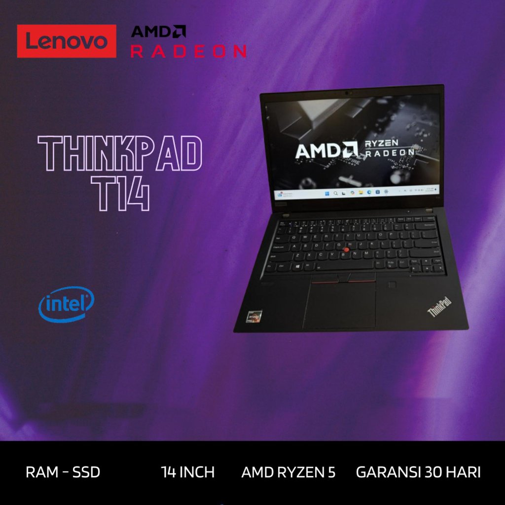 Lenovo Thinkpad T14 Ryzen 5 Pro 4650u LAYAR 14 INCH FULL HD