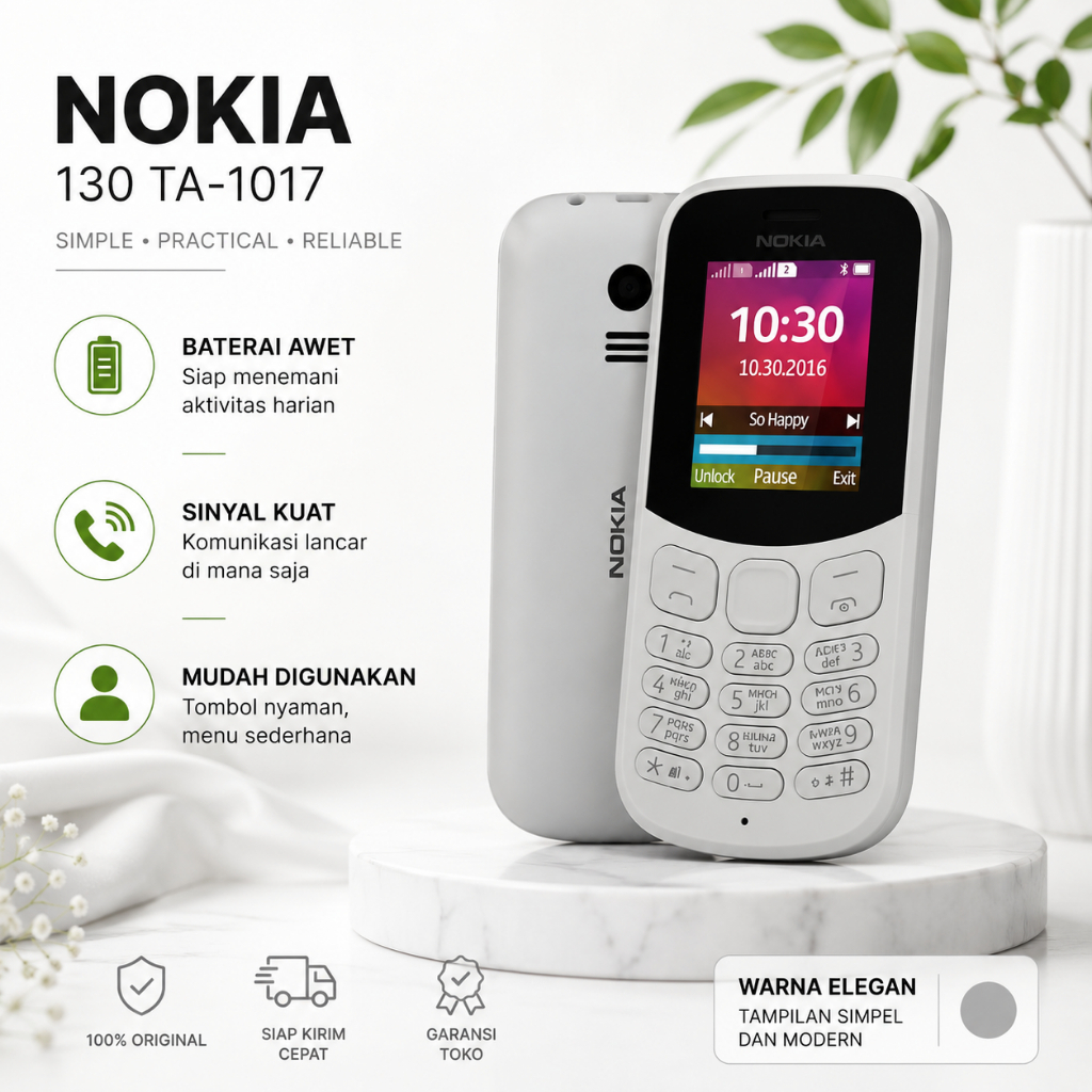 Paling Murah HP Nokia Jadul Second Original Garansi HP Murah Nokia 105 TA-1557 / 110 TA-1192 / 130 T