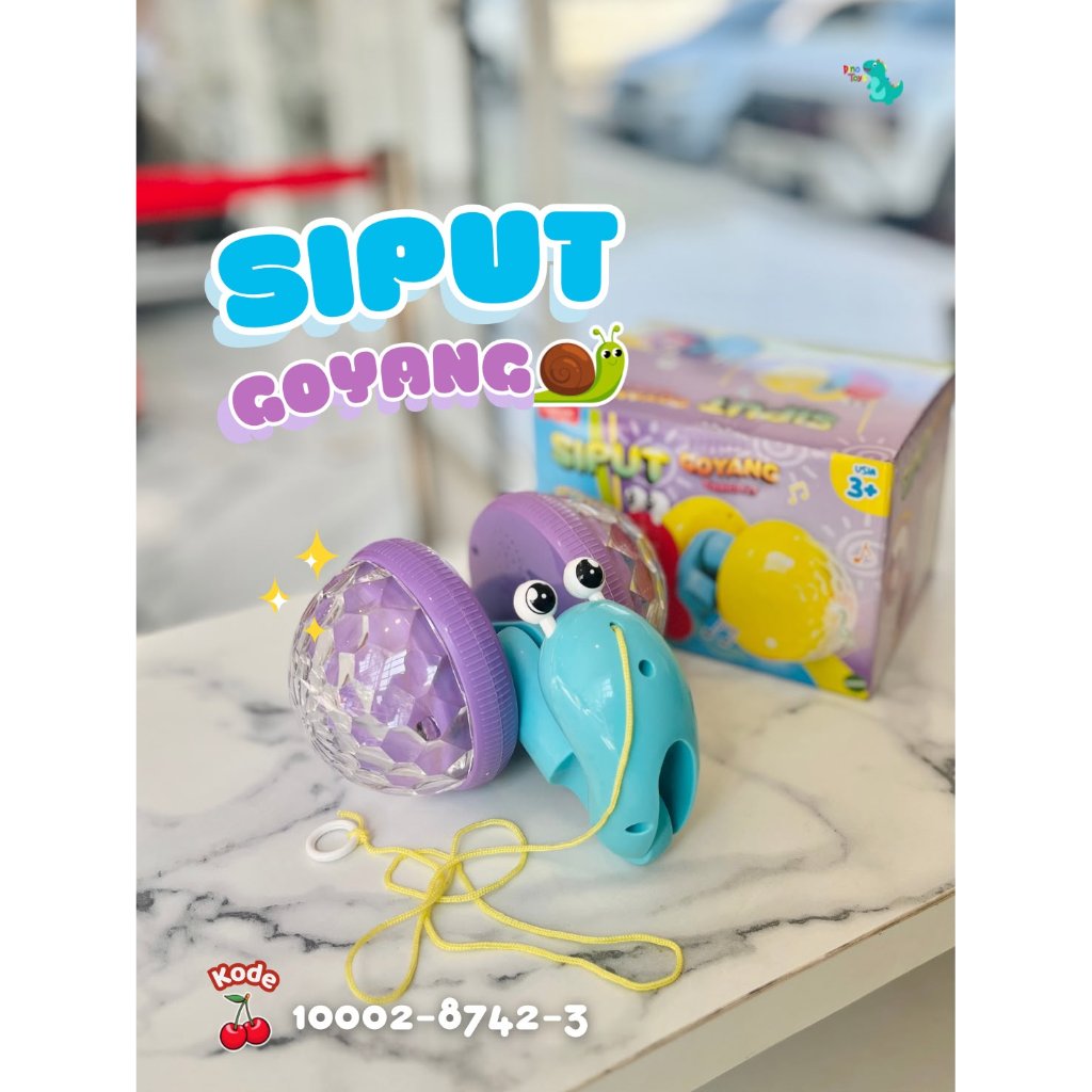 49233 SIPUT Tarik GOYANG DANGDUT - Mainan Anak Siput Tarik Goyang 49090 Suara Lampu
