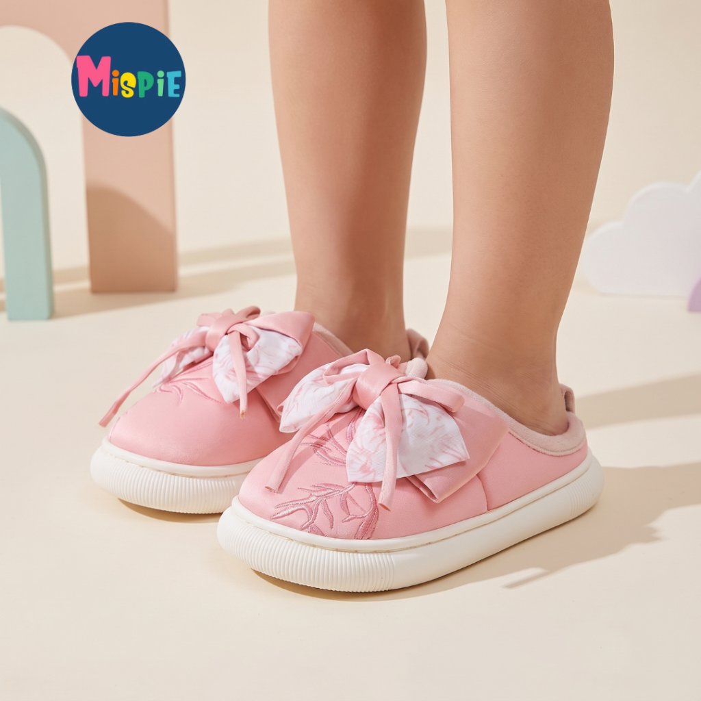 Mispie Sandal Anak Satin Pita Pink