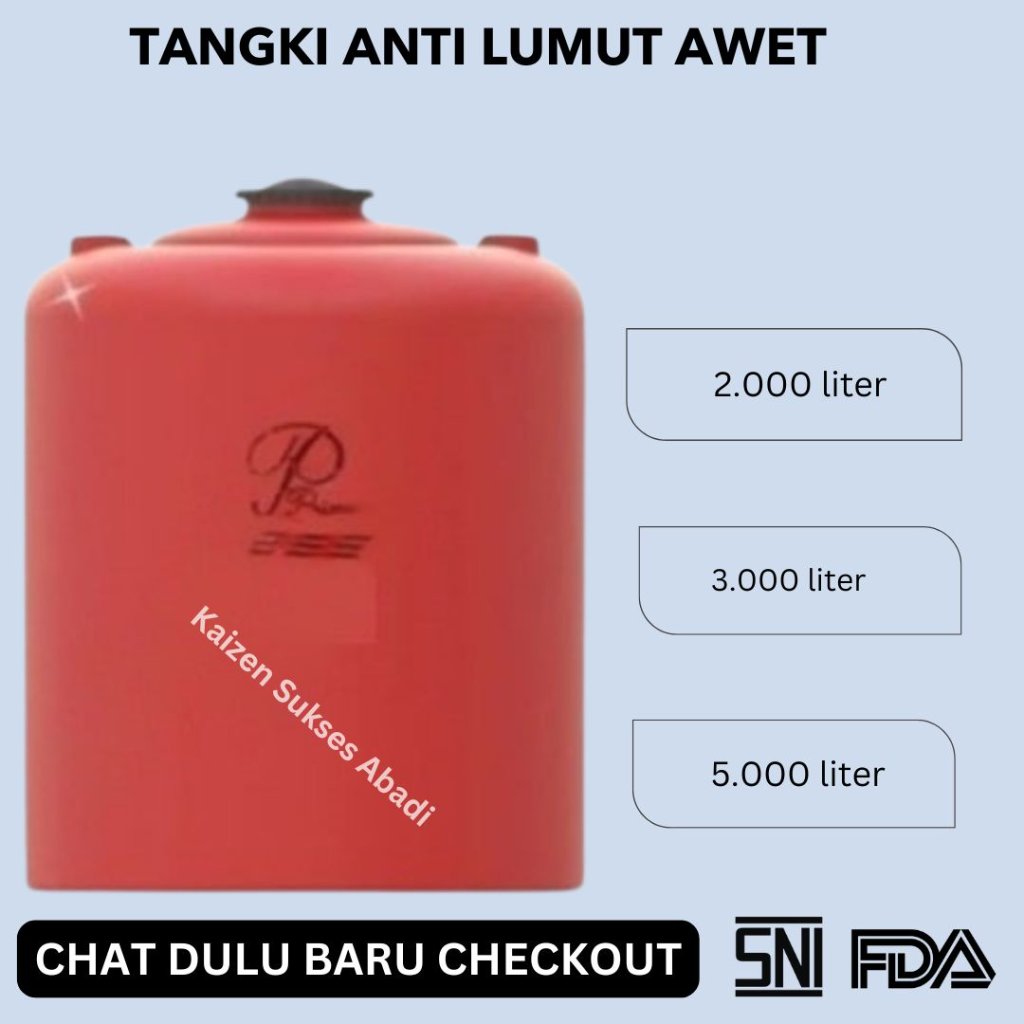 tandon tangki toren air atas plastik merek tedmond grand prime premier 2000 3000 5000 2200 3300 5500