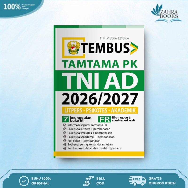 BUKU TEMBUS TAMTAMA PK TNI AD 2026/2027 - Media Eduka