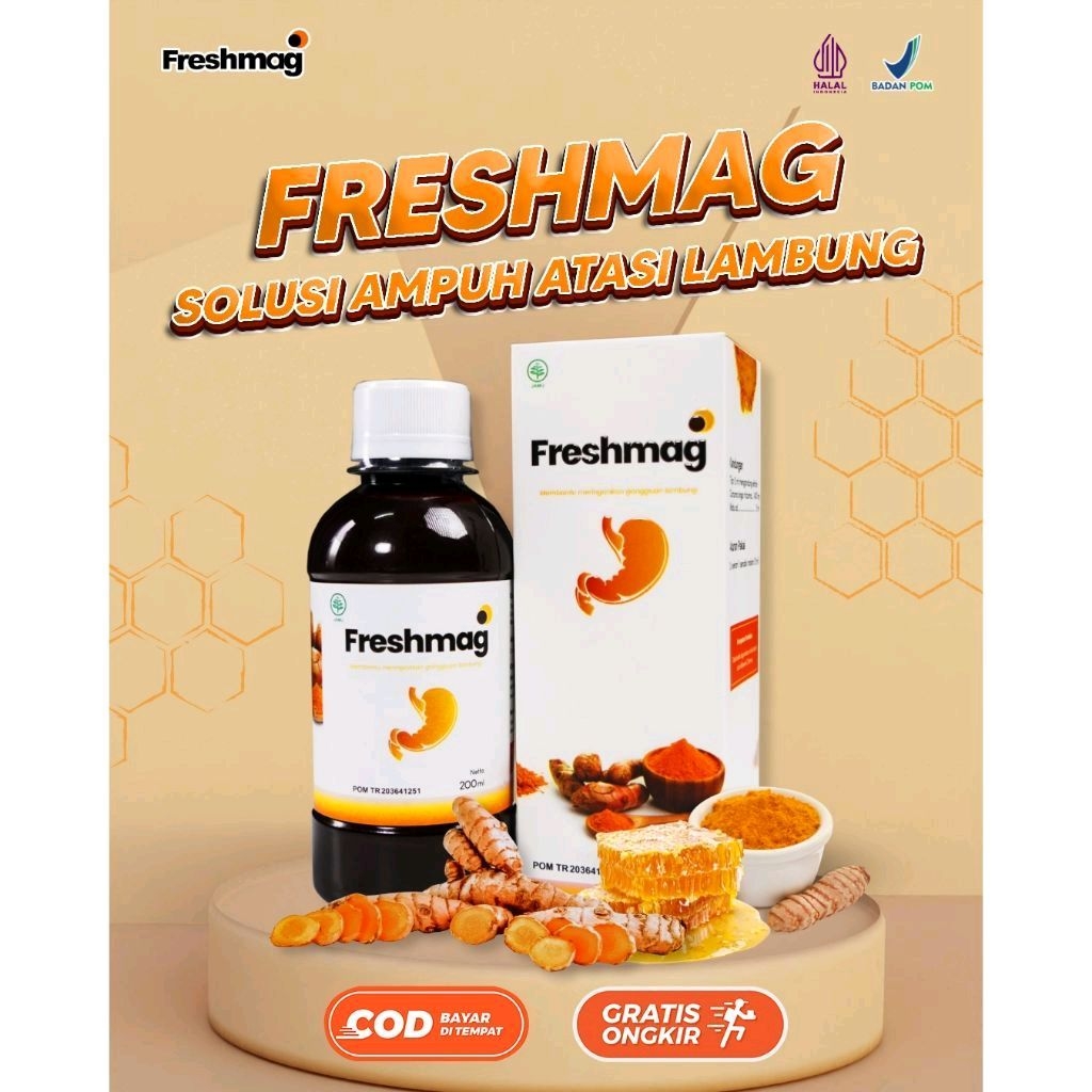 FRESHMAG Madu Lambung Obat Maag Asam Lambung Membantu Pencernaan