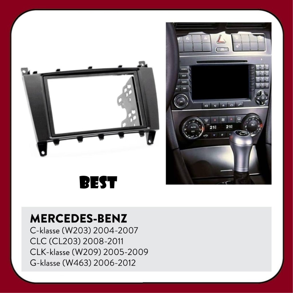 BEST Frame headunit 7 inch mercedez Benz C Class W203 GLK Class C209 W463  2004 - 2009