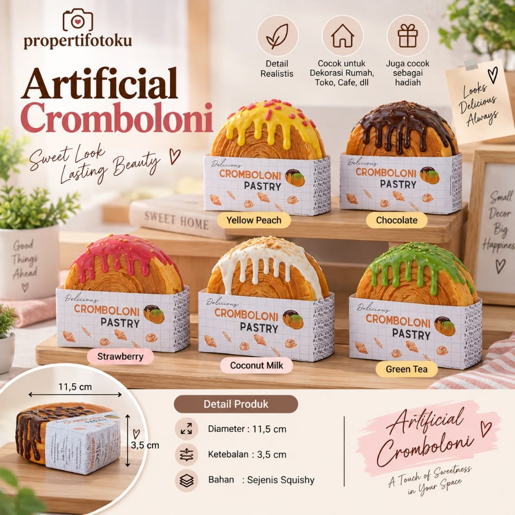 PF Artificial CROMBOLONI / Cromboloni Pajangan / squishy cromboloni