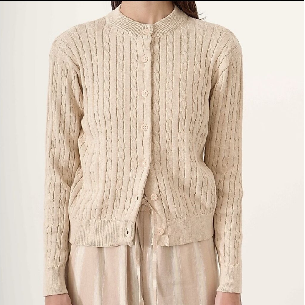 preloved cable knit cardigan by.ody