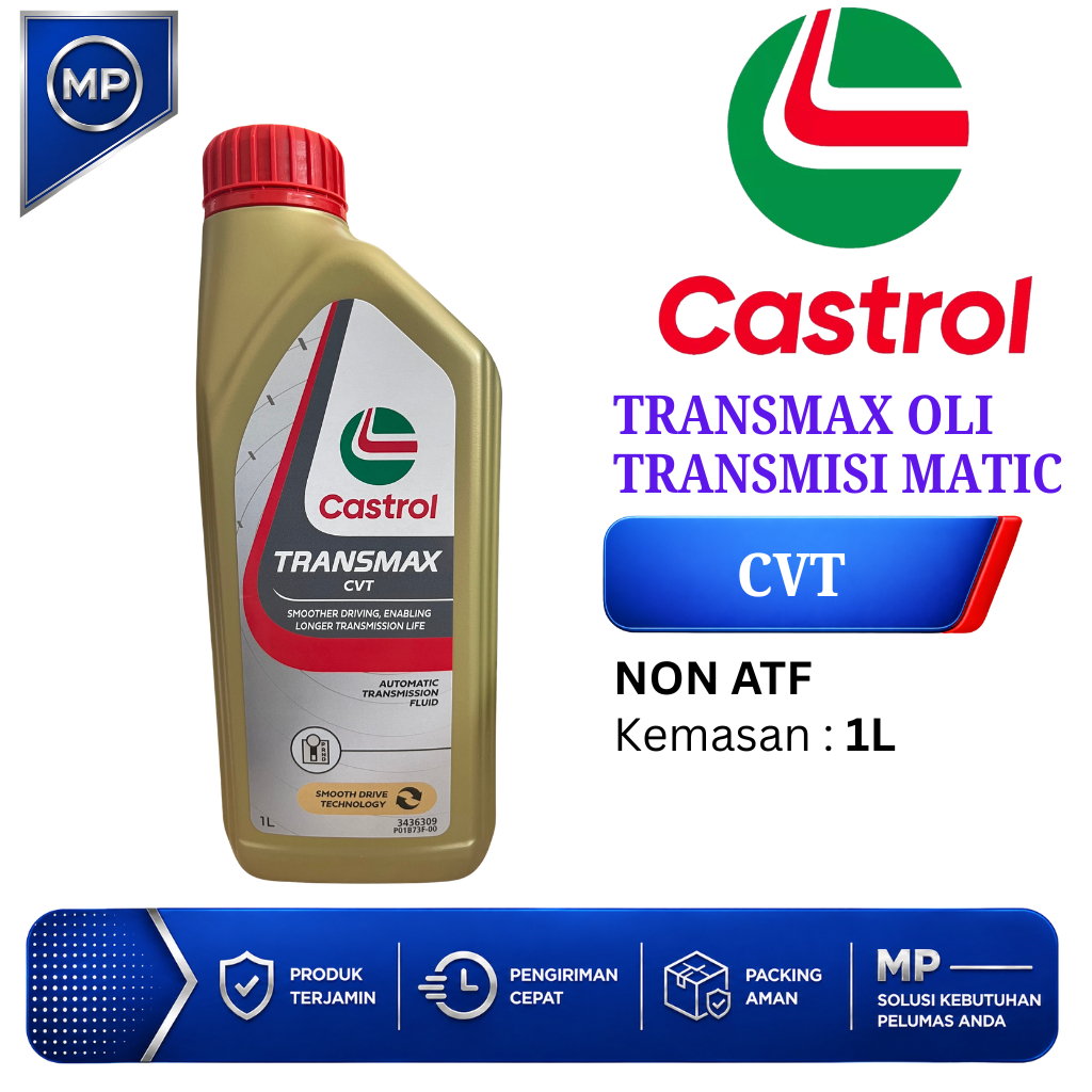 Castrol Transmax CVT Oli Transmisi Mobil Matic Type CVT Kemasan 1 Liter