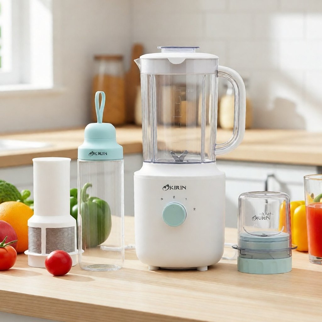 KIRIN Blender Plastik Set 1.2L - Omni Blender - 100% ORI