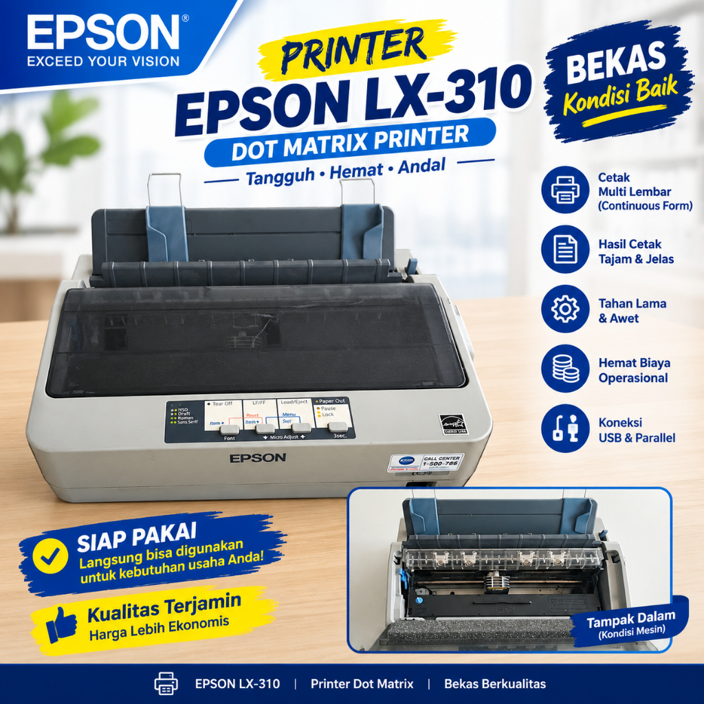 Printer Epson LX-310 Dot Matrix SECOND