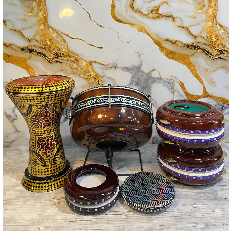 Satu Set Habib Syeh Kualitas Super Alat Musik Tradisional Bas Habsi Hadroh Banjari 1 Set