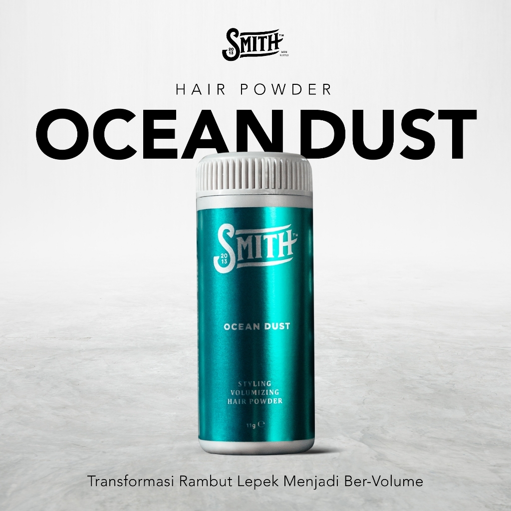 Smith Men Supply - Ocean Dust Hair Styling & Volumizing Powder 11gr | Hair Powder Pria | Bedak Rambu