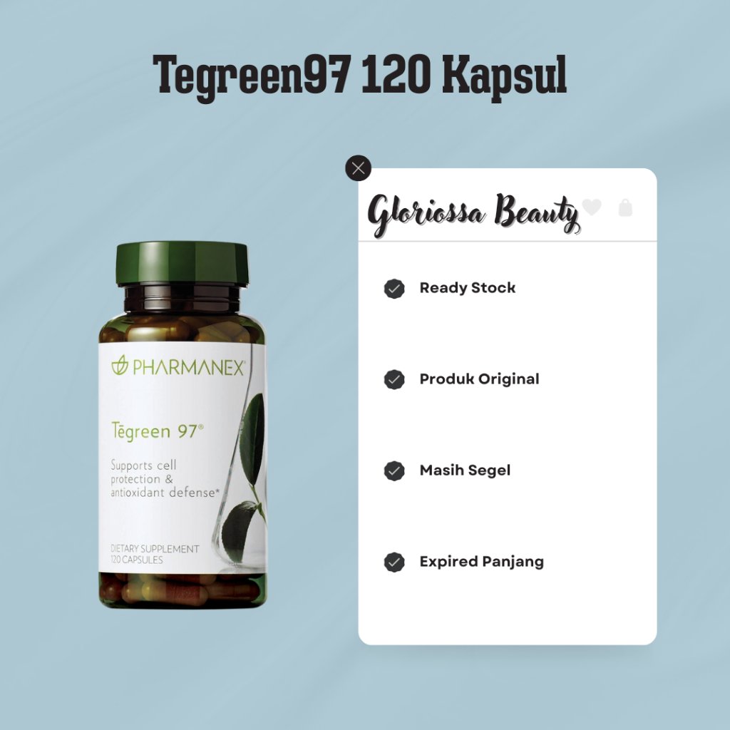 Tegreen97 Teh Hijau 120 Kapsul ED 02/2028 Tegreen97 Teh Hijau 120 Kapsul