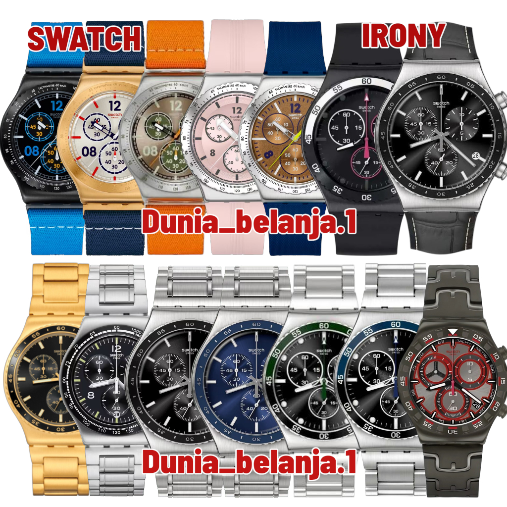 Original 100% Jam Tangan SWATCH Irony DM 43MM Garansi Resmi 2 Tahun YVB100 YVB413 YVG418G YVG419 YVM