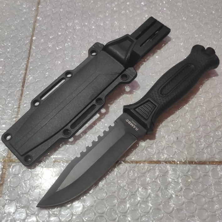 Pisau Survival Rambo 2948B Camping Outdoor Bushcraft