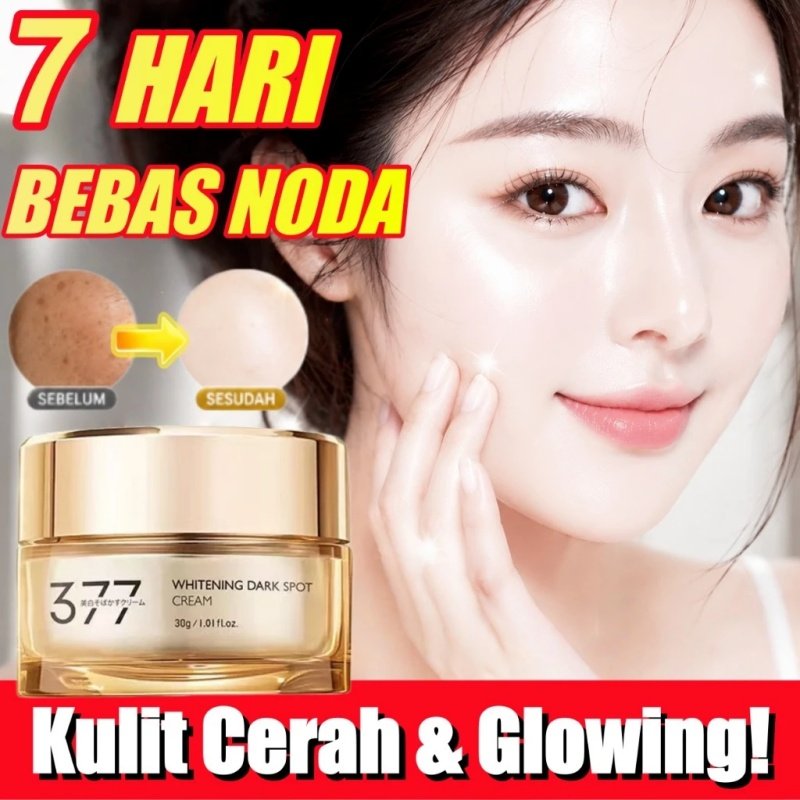 377 Krim Penghilang Flek Hitam 30g Krim Pemutih Wajah Cream Whitening Freckle Cream Niacinamide Memu