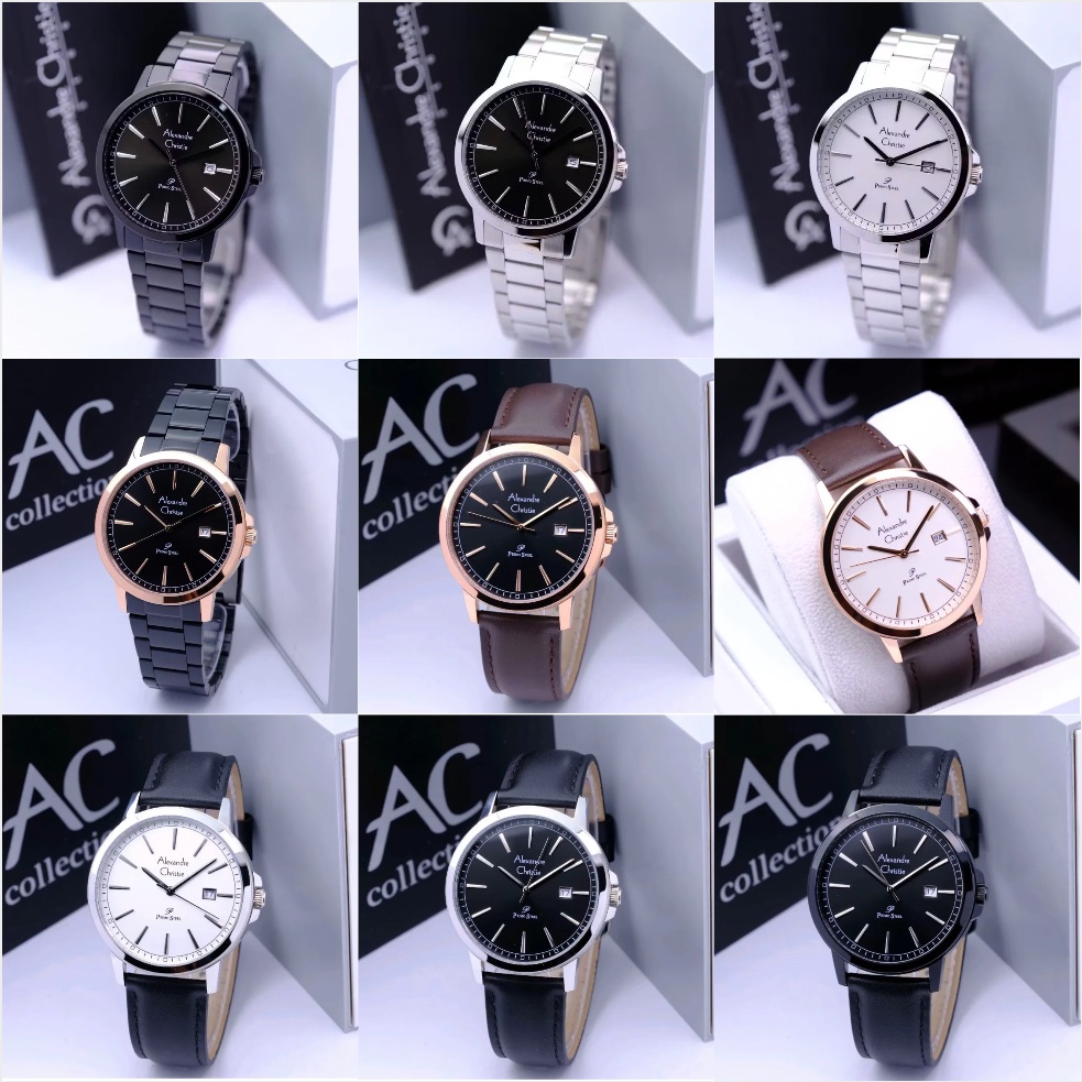 ALEXANDRE CHRISTIE PRIA AC 1014 SILVER JAM TANGAN ALEXANDRE CHRISTIE AC 1014 ORIGINAL