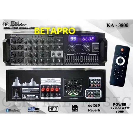 AMPLIFIER BLACK SPIDER KA 3800 BLACKSPIDER KA3800 KA-3800 ORIGINAL