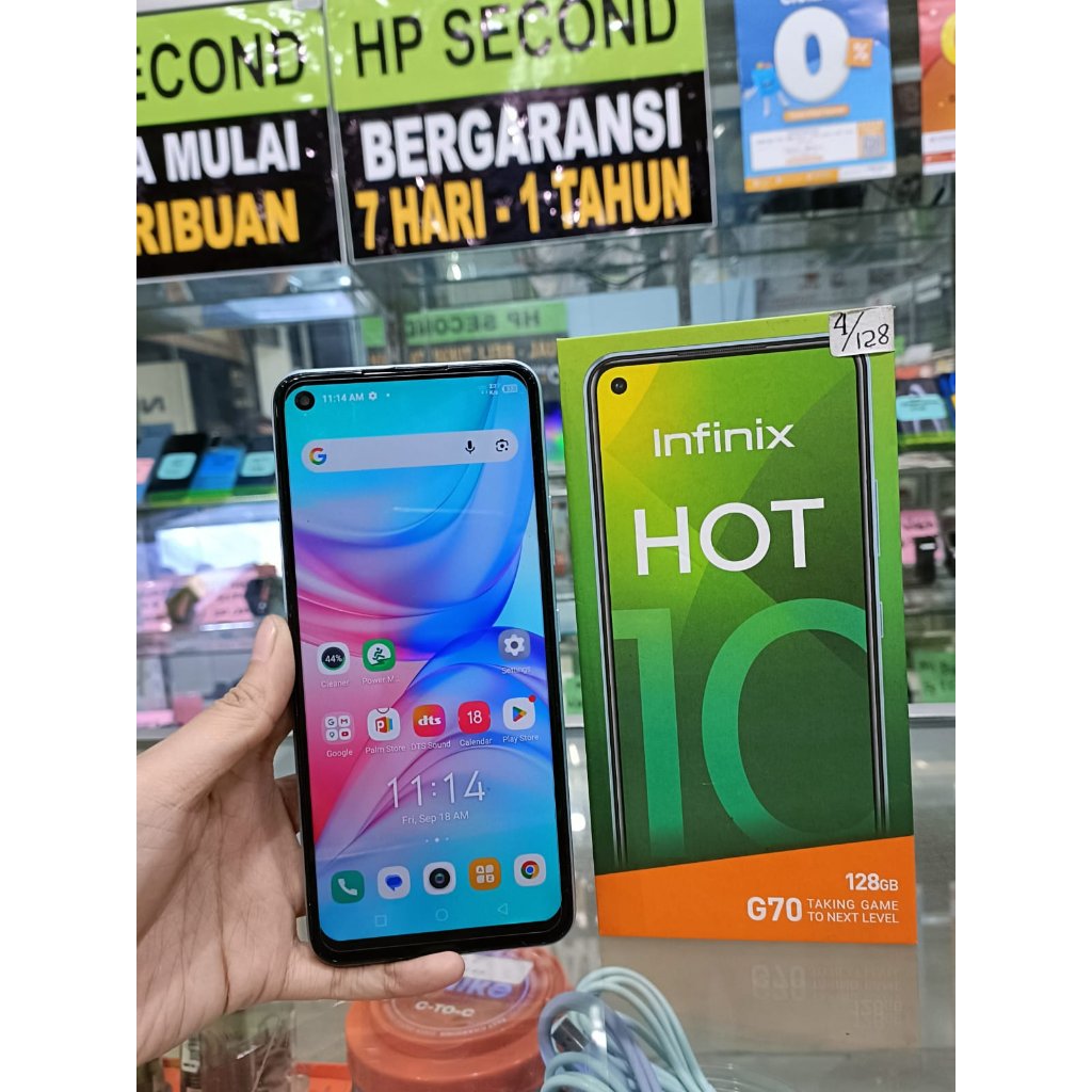 INFINIX HOT 10 HOT10 4/128GB 4 128 SECOND SEKEN BEKAS RAM 4 ROM 128