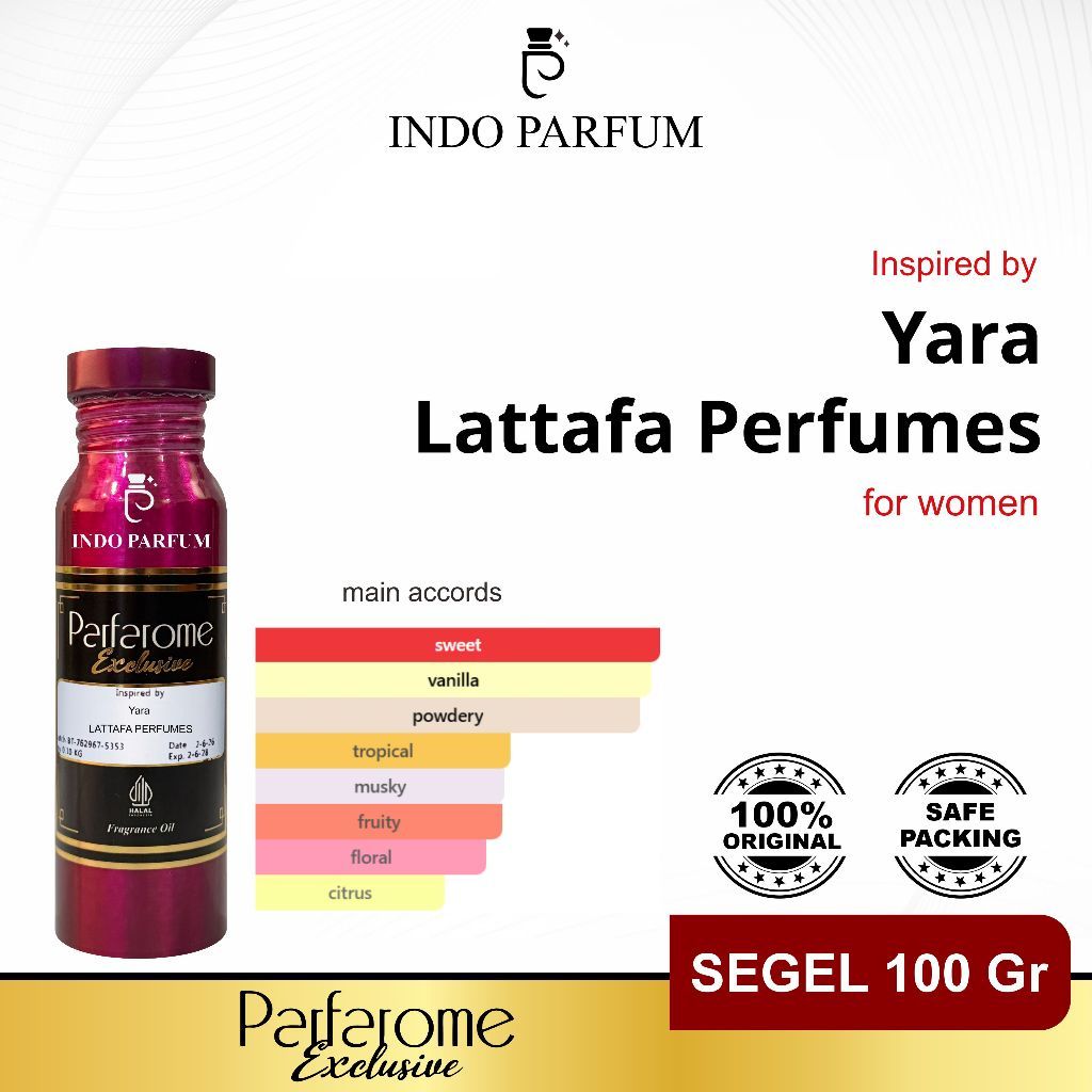 YARA PINK LATTAFA - Bibit Parfum Parfarome Exclusive - Segel 100 Gr
