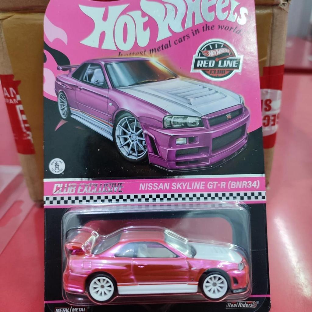 Hotwheels RLC NISSAN SKYLINE GT-R BNR34 R34 PINK spectraflame