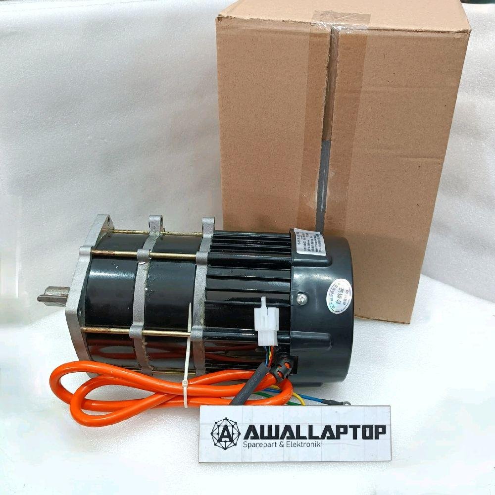 dinamo motor listrik BLDC brushless 48V 1000W 1KW dual gearbox gear box